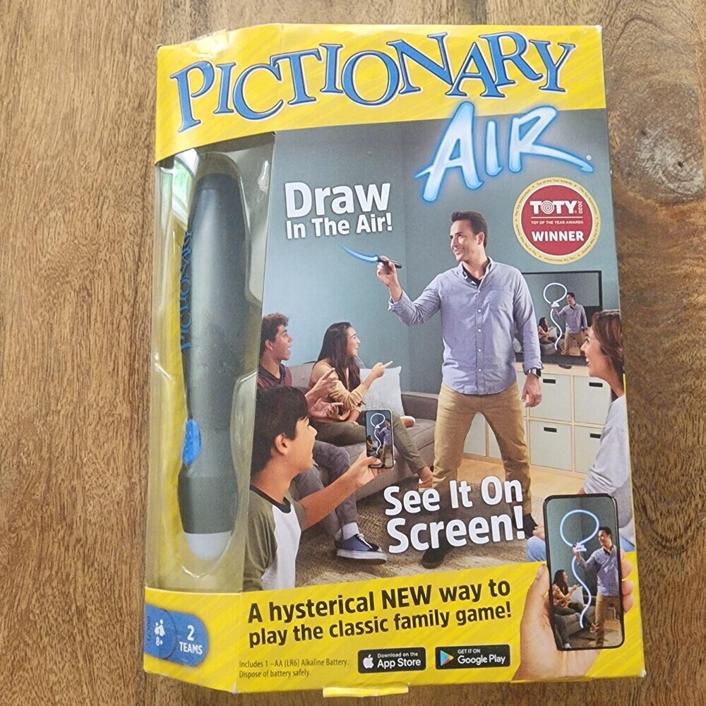 Mattel Games Pictionary Junior Air Family Game 2 Teams Ages 8+ New Sealed